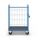 Rullbur med trådgaller Ilotar, lastkapacitet 500 kg, massivgummihjul, lastyta LxB 1140 x 730 mm