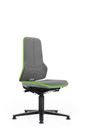 Kontorsstol Eldin, synkrongunga, Supertec, flexband grönt