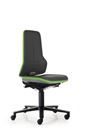 Arbetsstol Elif, synkrongunga, konstläder, flexband grönt