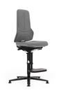 Arbetsstol Elena, synkrongunga, Supertec, flexband grått