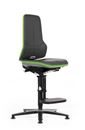 Arbetsstol Elena, synkrongunga, konstläder, flexband grönt