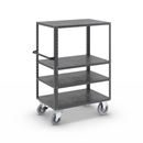 Hyllvagn CustomLine, 4 hyllor, med centralbroms, antracitgrå RAL 7016