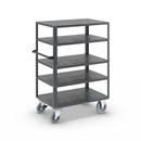 Hyllvagn CustomLine, 5 hyllor, med centralbroms, antracitgrå RAL 7016