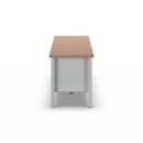 Arbetsbänk Jostein, bredd 2000 mm, 3 lådor: 1 x 125 / 2 x 175 mm, 2 dörrar 475 mm, ljusgrå/antracitgrå