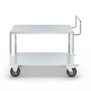 Rullvagn Lovis, 2 hyllplan, galvaniserade, lastytor LxB 1250 x 800 mm