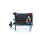 Eldriven hyllvagn Edessa, öppen långsida, utan hyllplan, ljusblå