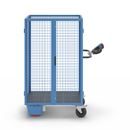 Eldriven hyllvagn Edessa, pardörr, utan hyllplan, ljusblå