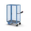 Eldriven hyllvagn Edessa, pardörr, utan hyllplan, ljusblå