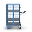 Eldriven hyllvagn Edessa, pardörr, 2 hyllplan, ljusblå