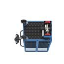 Eldriven hyllvagn Edessa, pardörr, 2 hyllplan, ljusblå