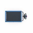 Eldriven hyllvagn Edessa, pardörr, 2 hyllplan, ljusblå