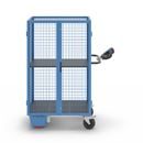 Eldriven hyllvagn Edessa, pardörr, 1 hyllplan, ljusblå