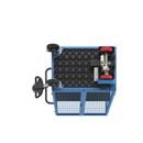 Eldriven hyllvagn Edessa, pardörr, 1 hyllplan, ljusblå