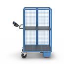 Eldriven hyllvagn Edessa, pardörr, 1 hyllplan, ljusblå