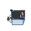 Eldriven hyllvagn Edessa, uttagbar gallervägg, utan hyllplan, ljusblå