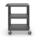 Bordsvagn Jussi, LxBxH 610 x 460 x 840 mm, 3 hyllplan, svart