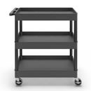Bordsvagn Jussi, LxBxH 920 x 640 x 975 mm, 3 hyllplan, svart
