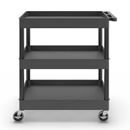 Bordsvagn Jussi, LxBxH 920 x 640 x 975 mm, 3 hyllplan, svart