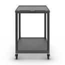 Bordsvagn Jussi, LxBxH 890 x 610 x 880 mm, 2 hyllplan, svart