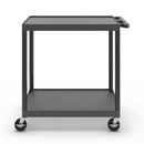 Bordsvagn Jussi, LxBxH 890 x 610 x 880 mm, 2 hyllplan, svart