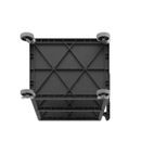 Bordsvagn Jussi, LxBxH 610 x 460 x 840 mm, 3 hyllplan, svart