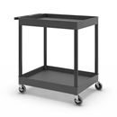 Bordsvagn Jussi, LxBxH 920 x 640 x 960 mm, 2 hyllplan, svart
