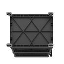 Bordsvagn Jussi, LxBxH 920 x 640 x 975 mm, 3 hyllplan, svart