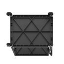 Bordsvagn Jussi, LxBxH 890 x 610 x 880 mm, 2 hyllplan, svart