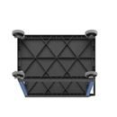 Bordsvagn Jussi, LxBxH 895 x 460 x 895 mm, 2 hyllplan, 2 tråg, svart/blå