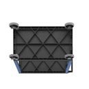 Bordsvagn Jussi, LxBxH 895 x 460 x 865 mm, 2 hyllplan, svart/blå