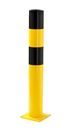 Trafikpollare Janina, Ø 159 mm, väggtjocklek 4,5 mm, för fastbultning, golvplatta 250 x 250 mm