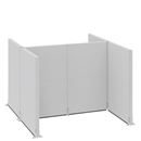 Golvskärm Hans, kontor/industri, komplett modul, LxBxH 2900 x 2670 x 2000 mm