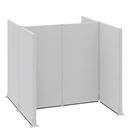 Golvskärm Hans, kontor/industri, komplett modul, LxBxH 2900 x 2670 x 2500 mm