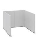 Golvskärm Hans, kontor/industri, komplett modul, LxBxH 2730 x 2630 x 2000 mm