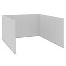 Golvskärm Hans, kontor/industri, komplett modul, LxBxH 5230 x 5130 x 3000 mm