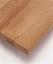 Arbetsbord Rickard, stativ 60 x 30 mm, skiva i massiv bok, BxD 3000 x 800 mm, ljusgrå