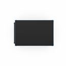 Hyllvagn CustomLine, 3 hyllor, med centralbroms, ljusblå RAL 5012