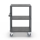 Hyllvagn CustomLine, 3 hyllor, med centralbroms, antracitgrå RAL 7016