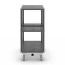 Hyllvagn CustomLine, 3 hyllor, med centralbroms, antracitgrå RAL 7016
