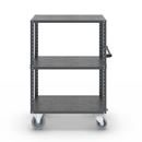 Hyllvagn CustomLine, 3 hyllor, med centralbroms, antracitgrå RAL 7016