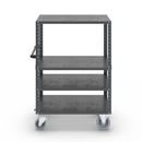 Hyllvagn CustomLine, 4 hyllor, med centralbroms, antracitgrå RAL 7016