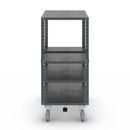 Hyllvagn CustomLine, 4 hyllor, med centralbroms, antracitgrå RAL 7016