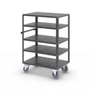 Hyllvagn CustomLine, 5 hyllor, med centralbroms, antracitgrå RAL 7016