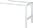 Arbetsbord på hjul Nornor, skiva i massiv bok, tjocklek 25 mm, 60 x 30 mm, BxDxH 2500 x 800 x 910 – 1230 mm