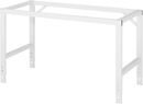 Arbetsbord på hjul Nornor, melaminskiva, tjocklek 22 mm, 60 x 30 mm, BxDxH 3000 x 1000 x 910 – 1230 mm