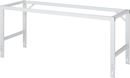 Arbetsbord på hjul Nornor, melaminskiva, tjocklek 22 mm, 60 x 30 mm, BxDxH 4000 x 800 x 910 – 1230 mm