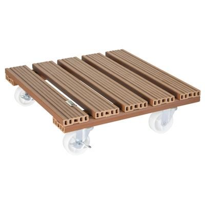 Blomvagn Komposit WPC Wagner, lastkapacitet 120 kg, LxB 385 x 385 mm, ockra