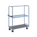 Hyllvagn Grotte, för 8 hyllplan, inkl. 1 hyllplan, med gallerhylla