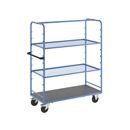 Hyllvagn Grotte, för 8 hyllplan, inkl. 2 hyllplan, med gallerhyllor