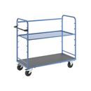 Hyllvagn Grotte, för 5 hyllplan, inkl. 1 hyllplan, med gallerhylla